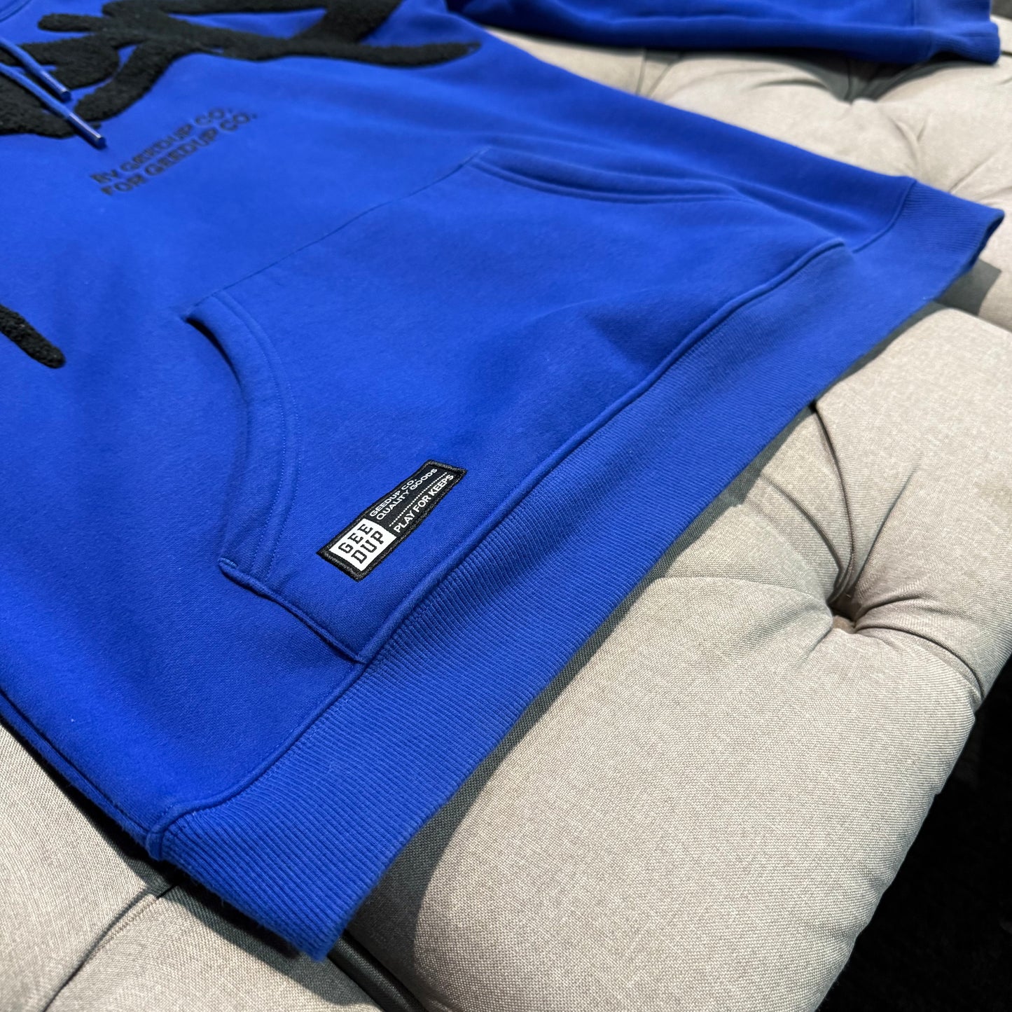 Geedup Handstyle Hoodie 'Blue Black' (Second hand)