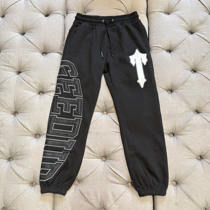 Geedup X Trapstar Team Logo Irongate Trackpant 'Black White' (Brand New)