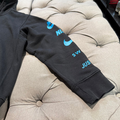 Nike Multi Logo Hoodie 'Black Blue' (Second hand)