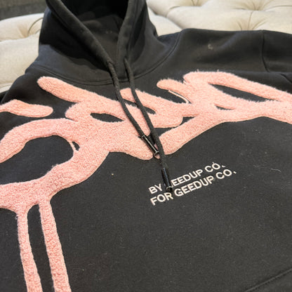 Geedup Handstyle Hoodie 'Black Pink' (Second hand)