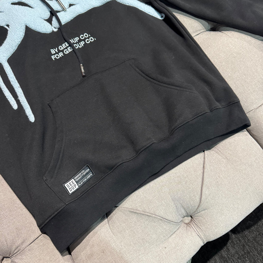 Geedup Handstyle Hoodie 'Blue Black' (Second hand)