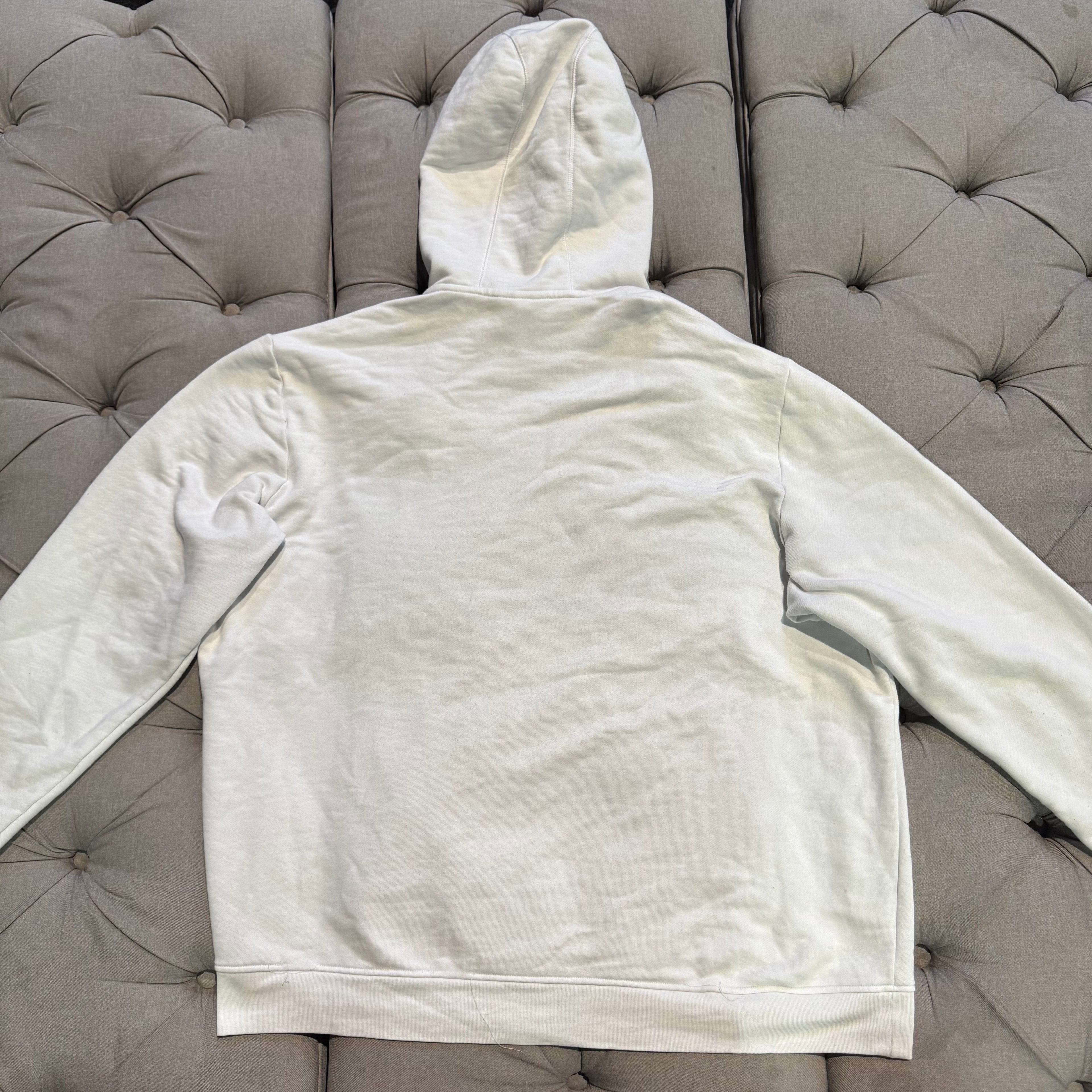 Lacoste Big Logo Croc Hoodie 'White Green' (Second hand)
