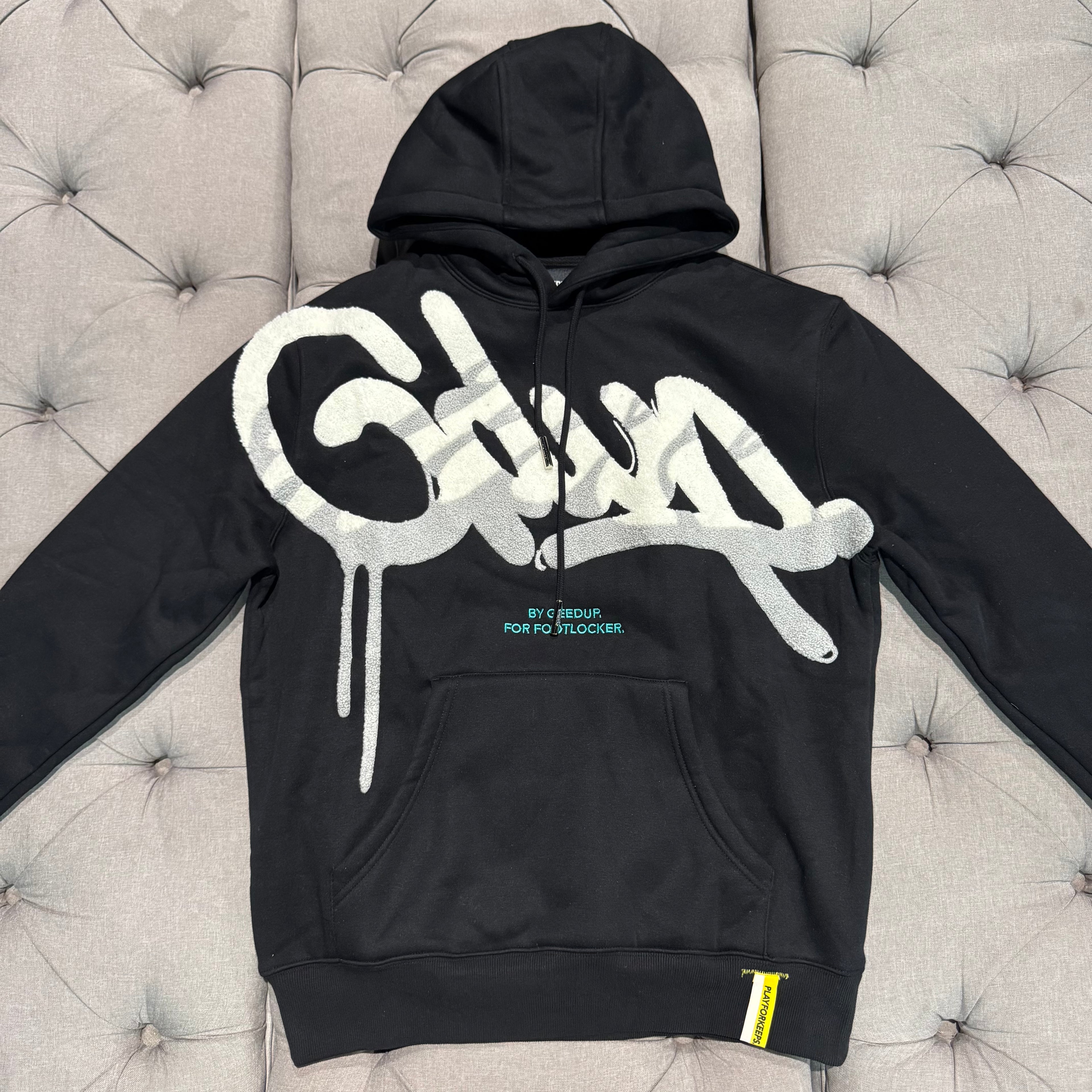 Geedup X Footlocker Handstyle Hoodie 'Black White' (Brand New)