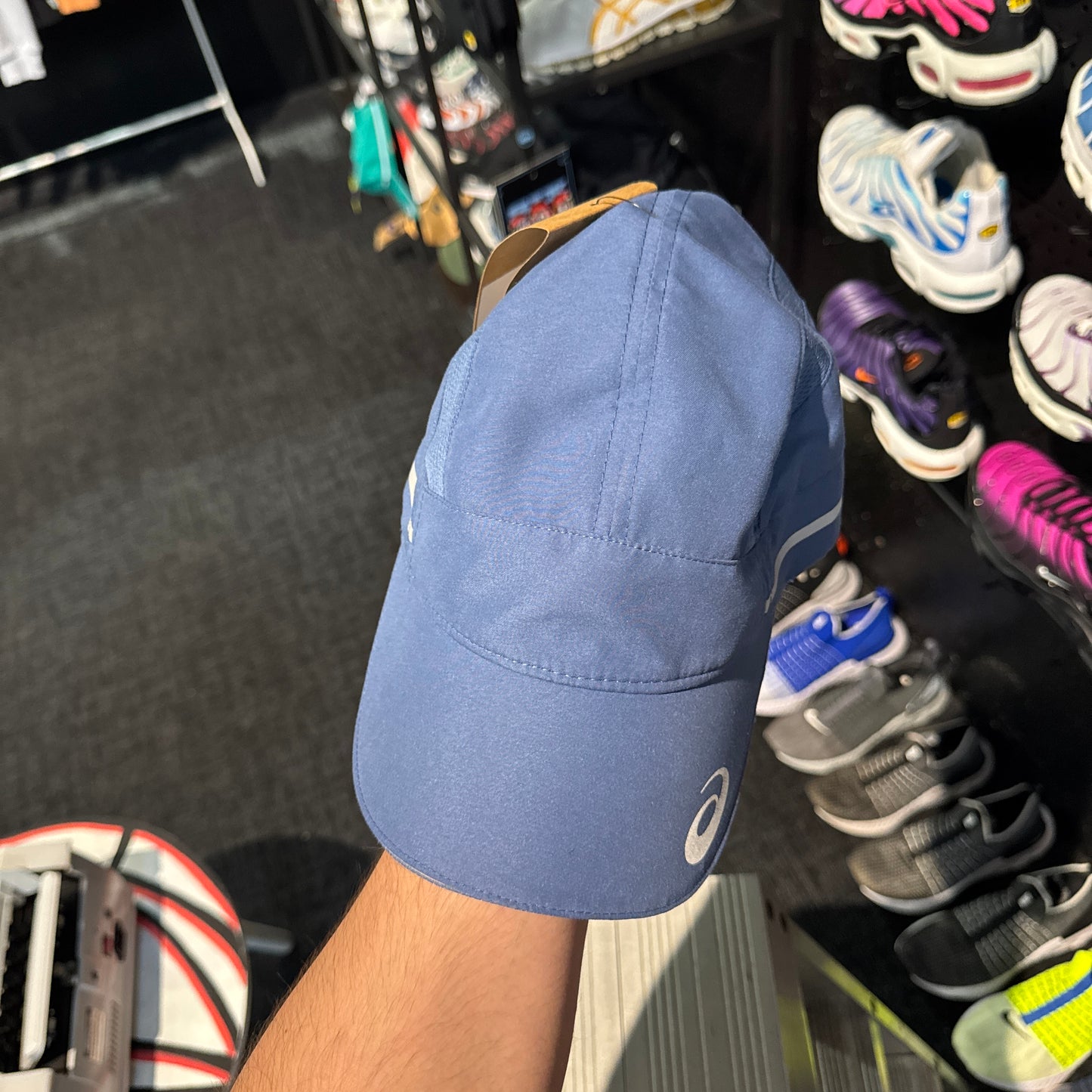 Asics Cap Brim Logo 'Navy Blue Reflective' (Second hand)