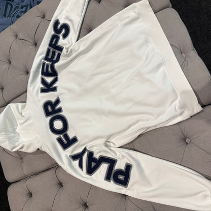 Geedup Play For Keeps Hoodie 'White Navy' (Second hand)