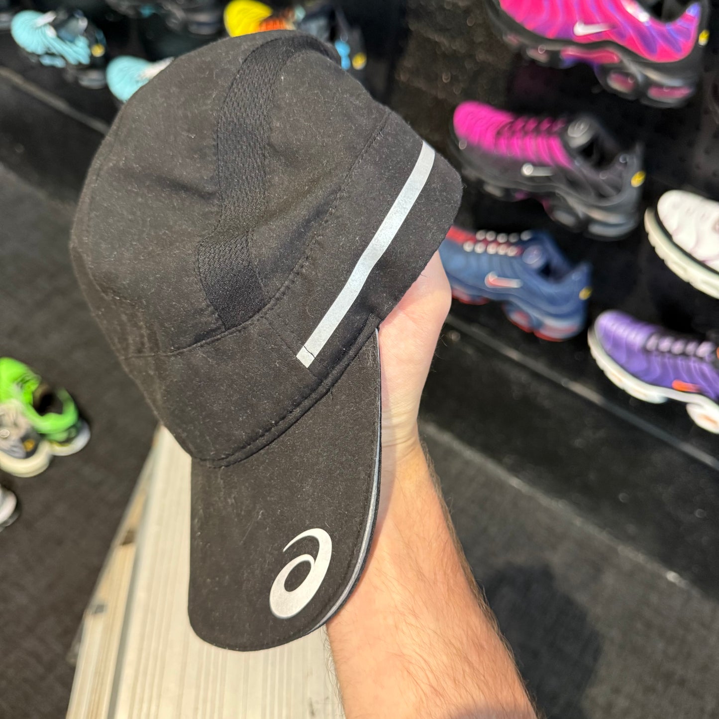Asics Reflective Side Logo Cap 'Black' (Second hand)