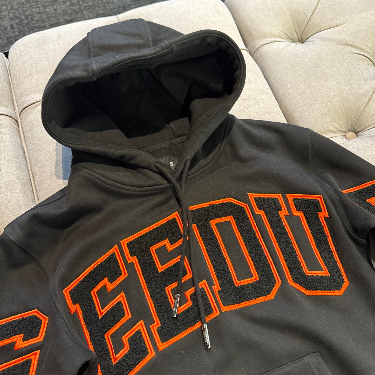 Geedup Team Logo Hoodie 'Black Orange' (Second hand)