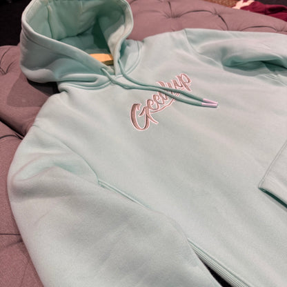 Geedup 10 Years In The Field Hoodie 'Teal/Aqua White' (Second hand)