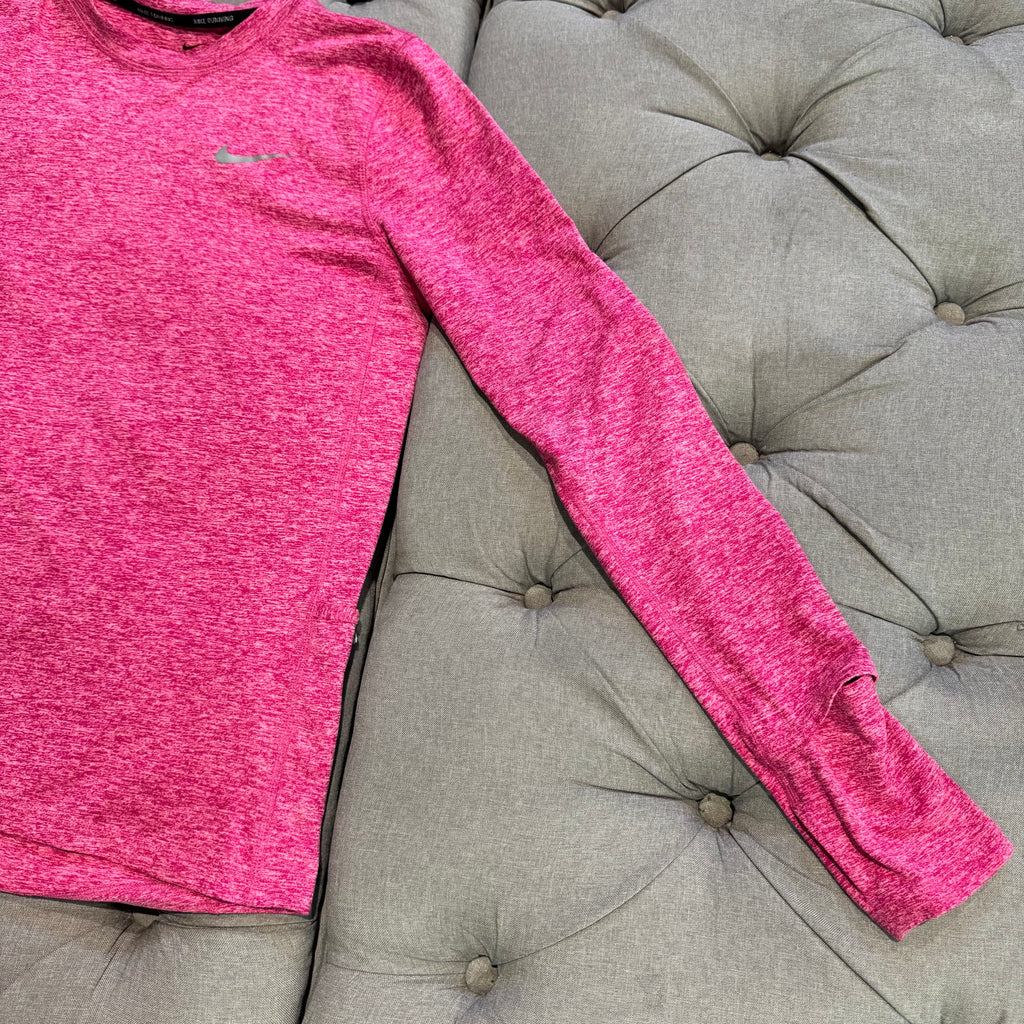 Nike Running Dri-Fit Long Sleeve 'Hot Pink' (Second hand)