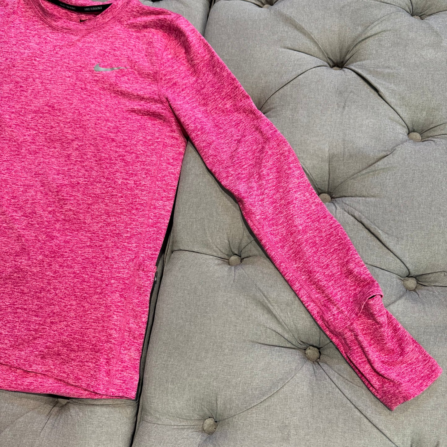 Nike Running Dri-Fit Long Sleeve 'Hot Pink' (Second hand)
