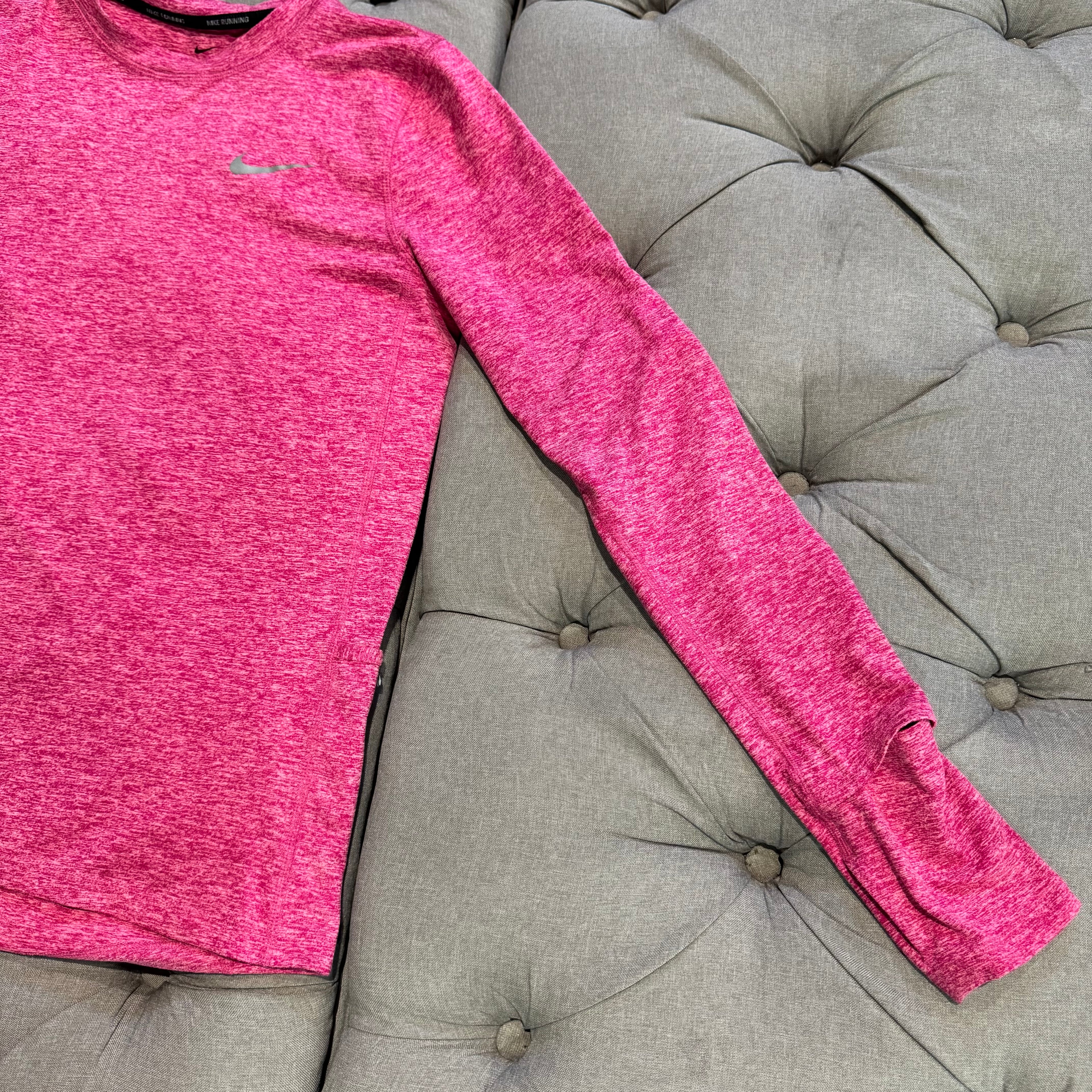 Nike Running Dri-Fit Long Sleeve 'Hot Pink' (Second hand)