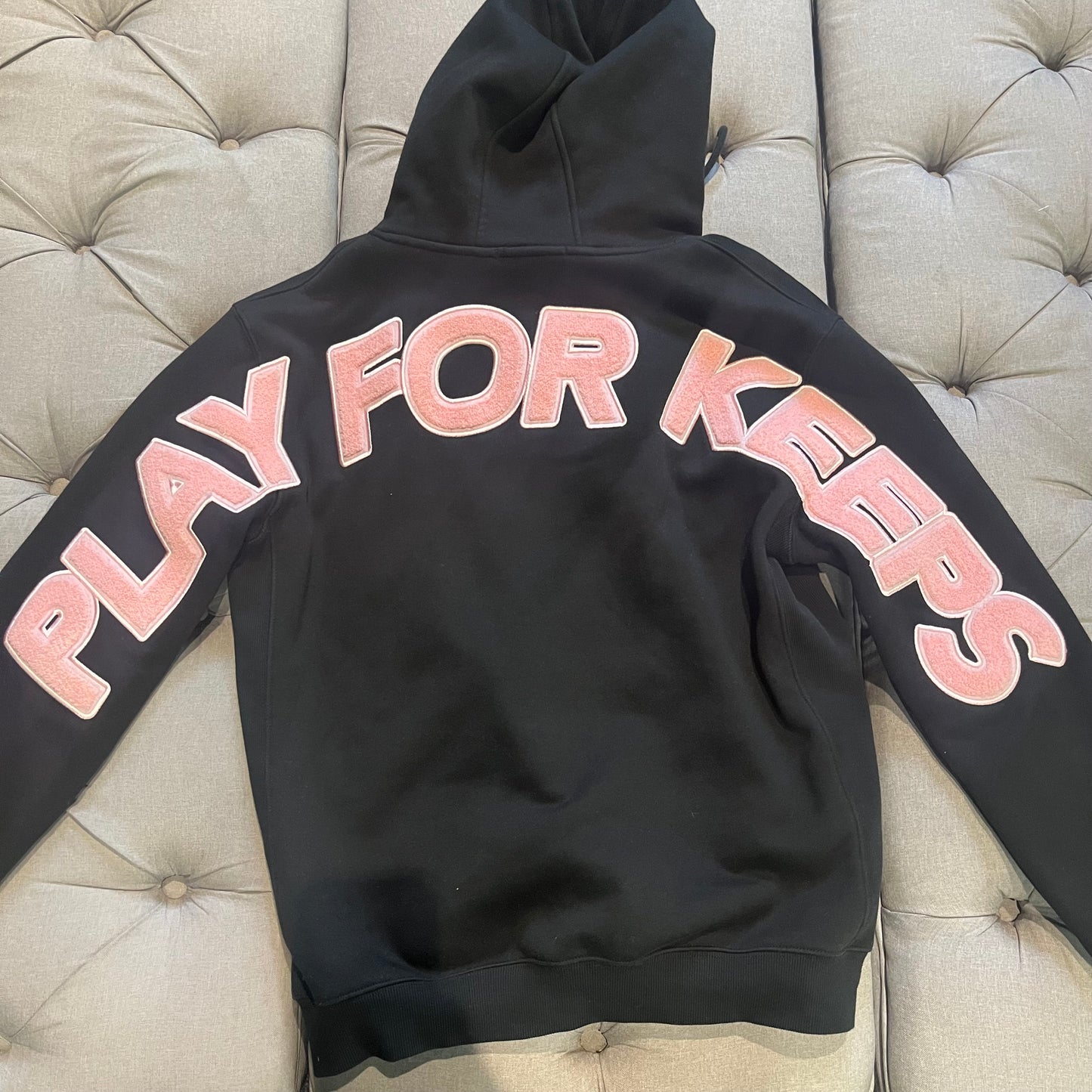 Geedup Play For Keeps Hoodie 'Black Pink' (Second hand)