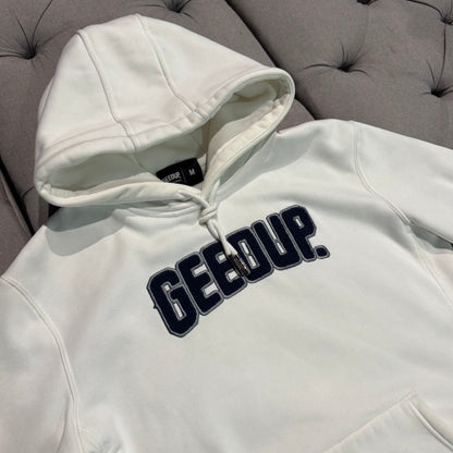 Geedup Play For Keeps Hoodie 'White Navy' (Second hand)