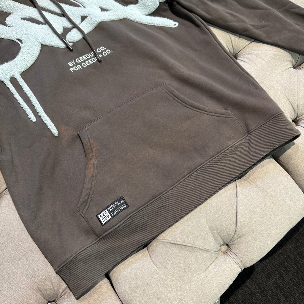 Geedup Handstyle Hoodie 'Graphite Pale Blue' (Second hand)
