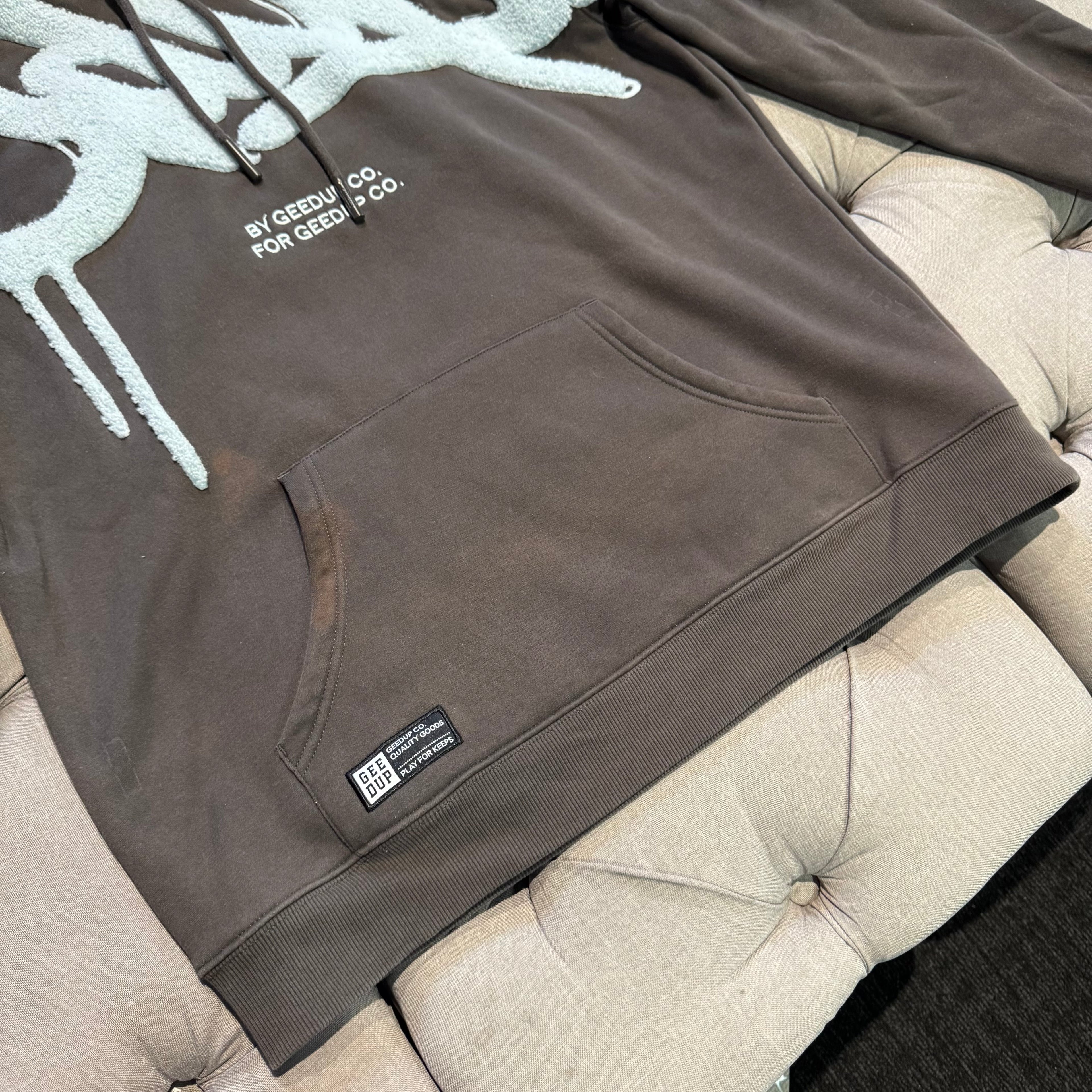 Geedup Handstyle Hoodie 'Graphite Pale Blue' (Second hand)