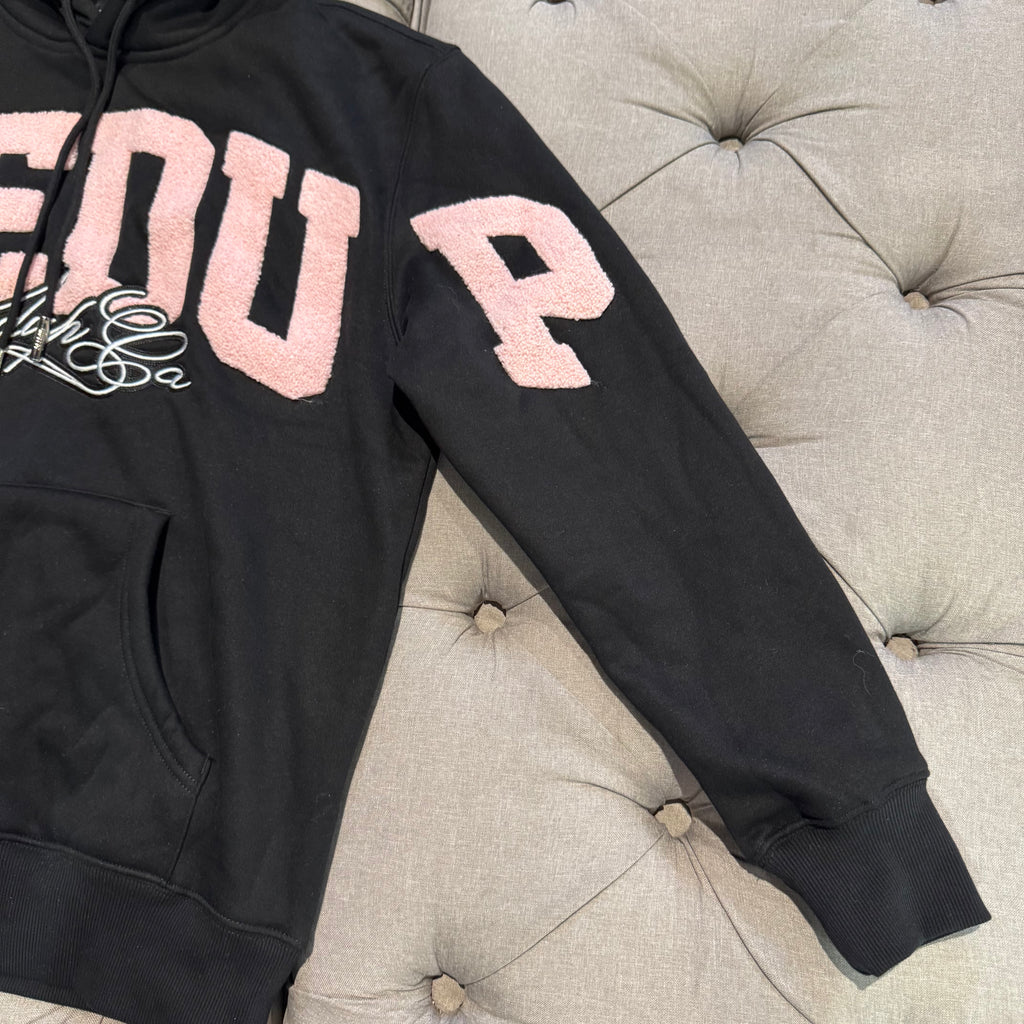 Geedup Team Logo Script Hoodie 'Black Dusty Pink' (Second hand)