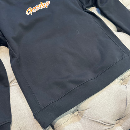 Geedup OS Script Crewneck 'Black Orange' (Second hand)