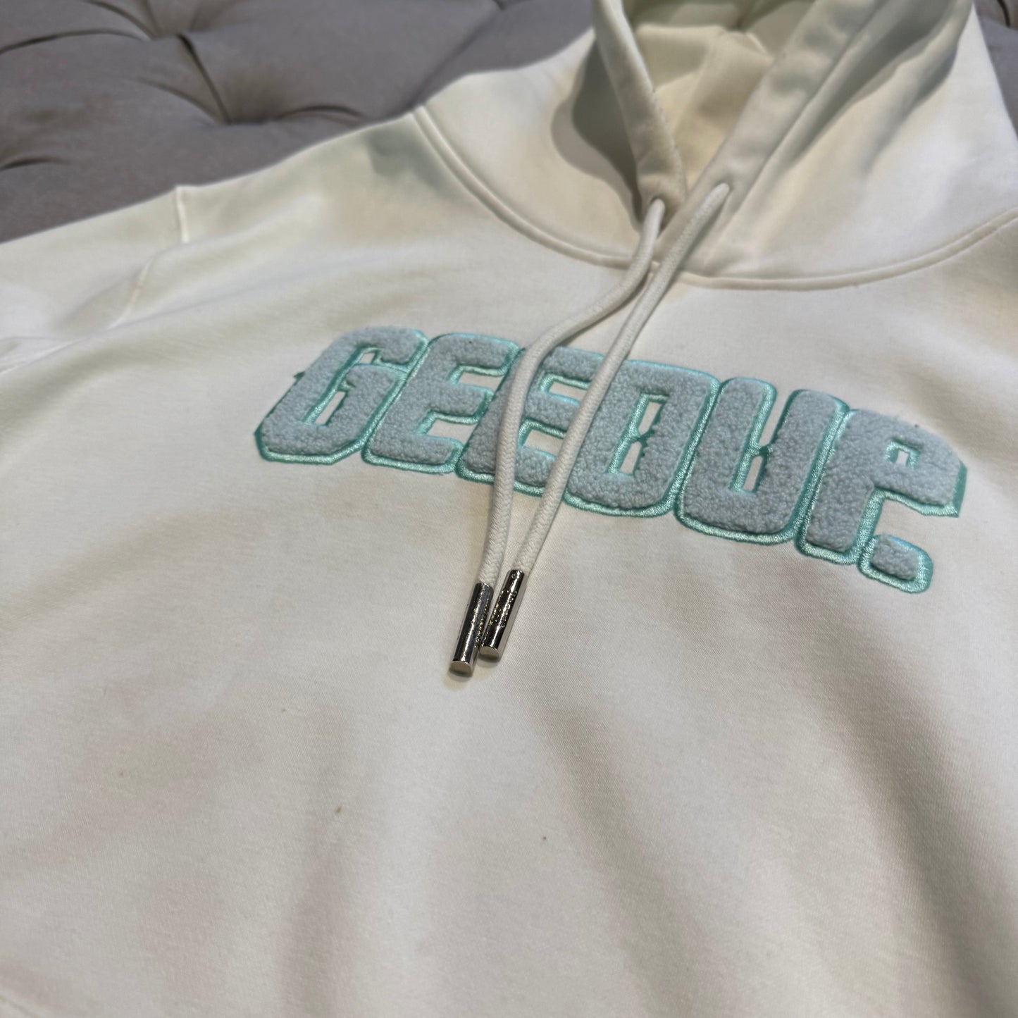 Geedup Play For Keeps Hoodie 'Cream Teal' (Second hand)