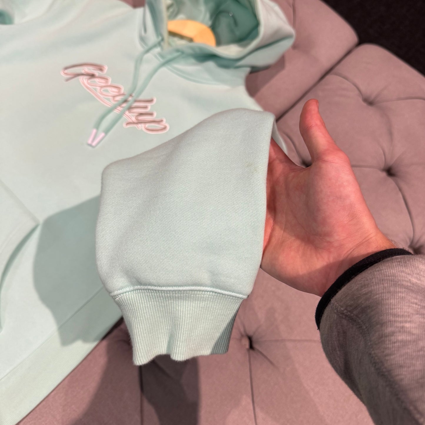 Geedup 10 Years In The Field Hoodie 'Teal/Aqua White' (Second hand)