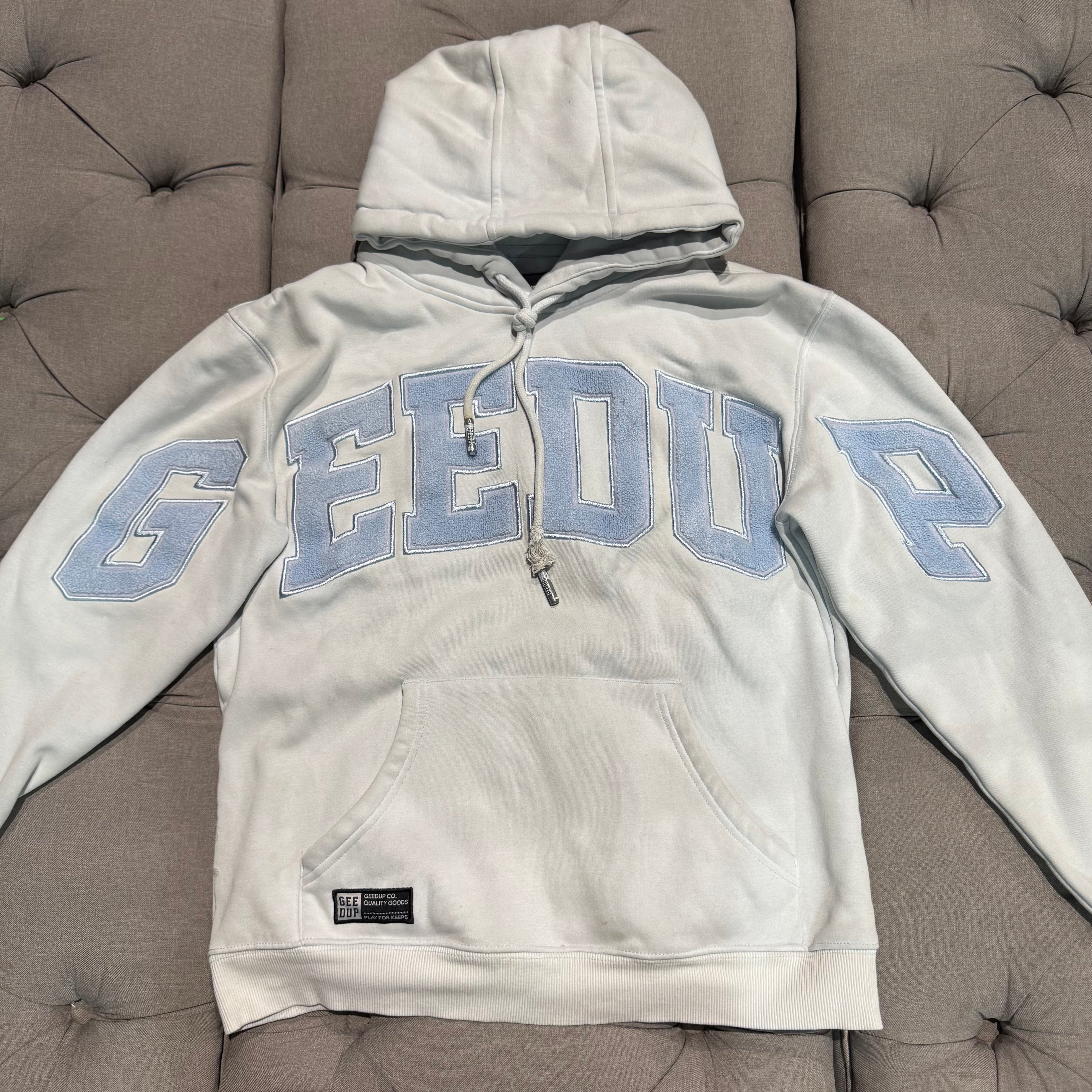 Geedup Team Logo Hoodie 'Pale Blue' (Second hand)