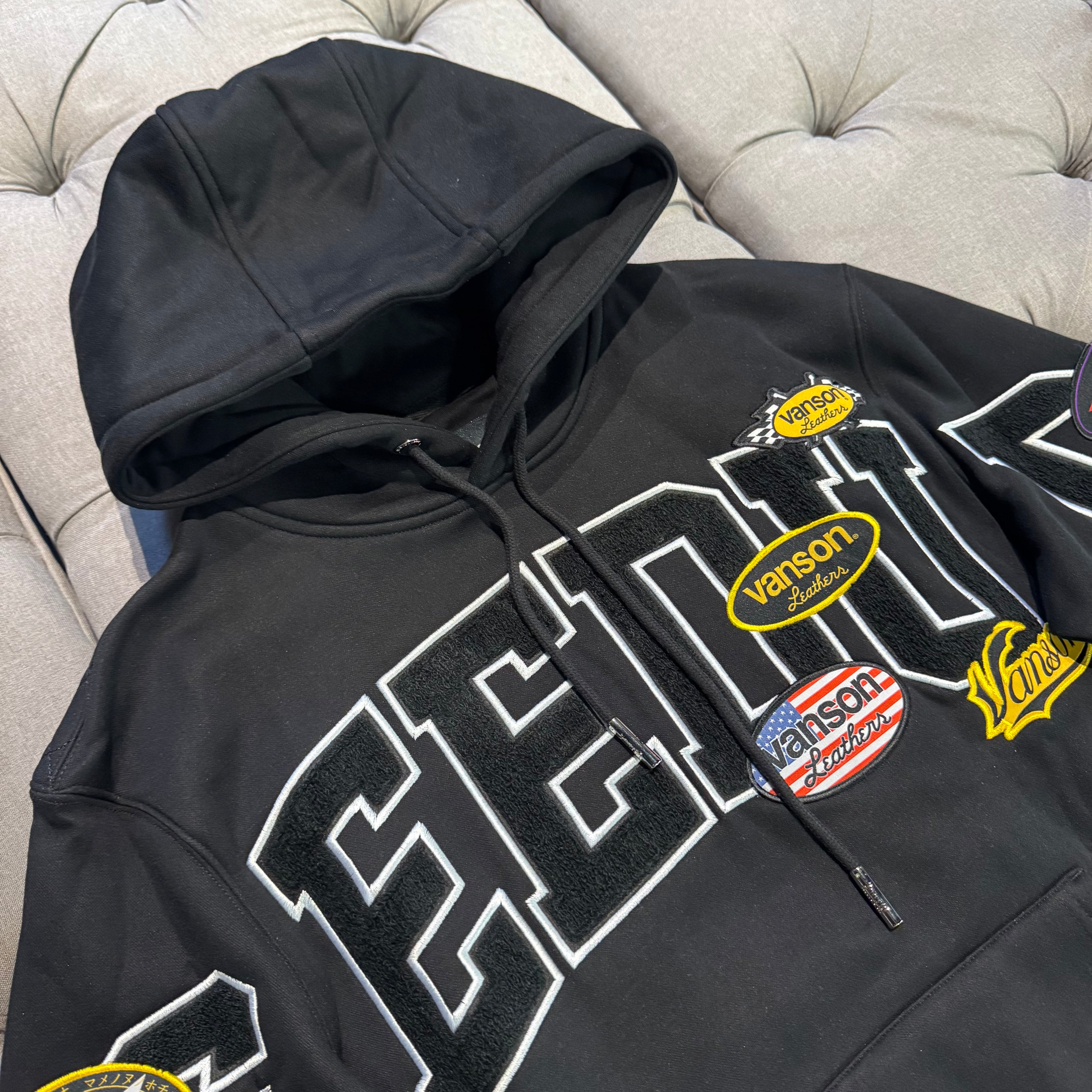 Geedup Team Logo X Vanson Hoodie 'Black' (Brand New)