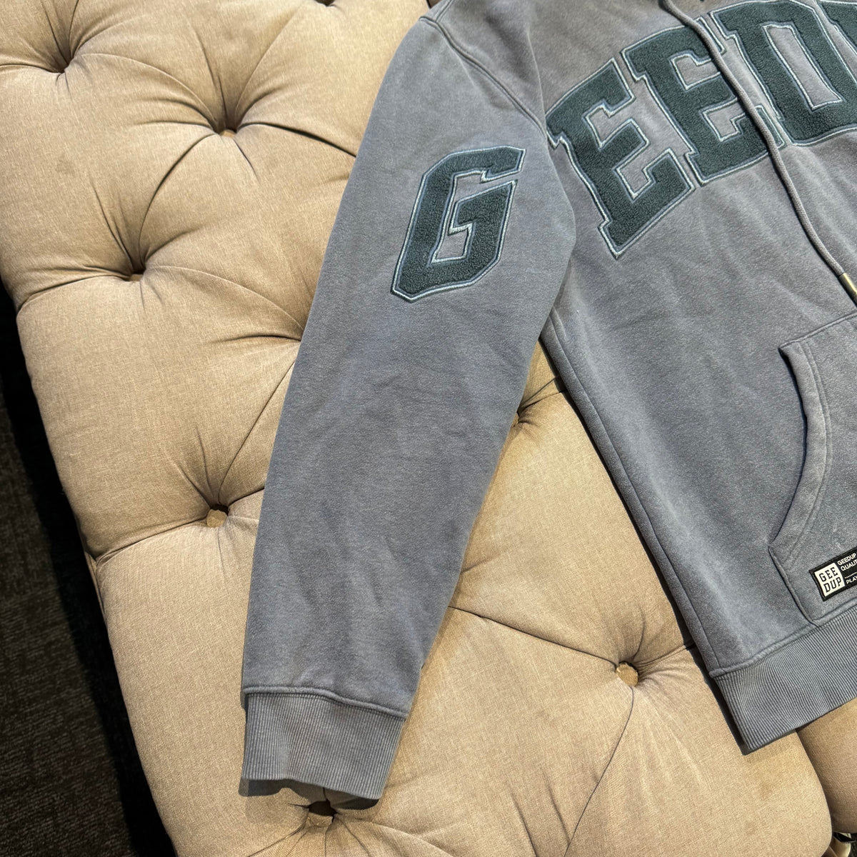 Geedup Team Logo Hoodie 'Petrol Blue' (Second hand)