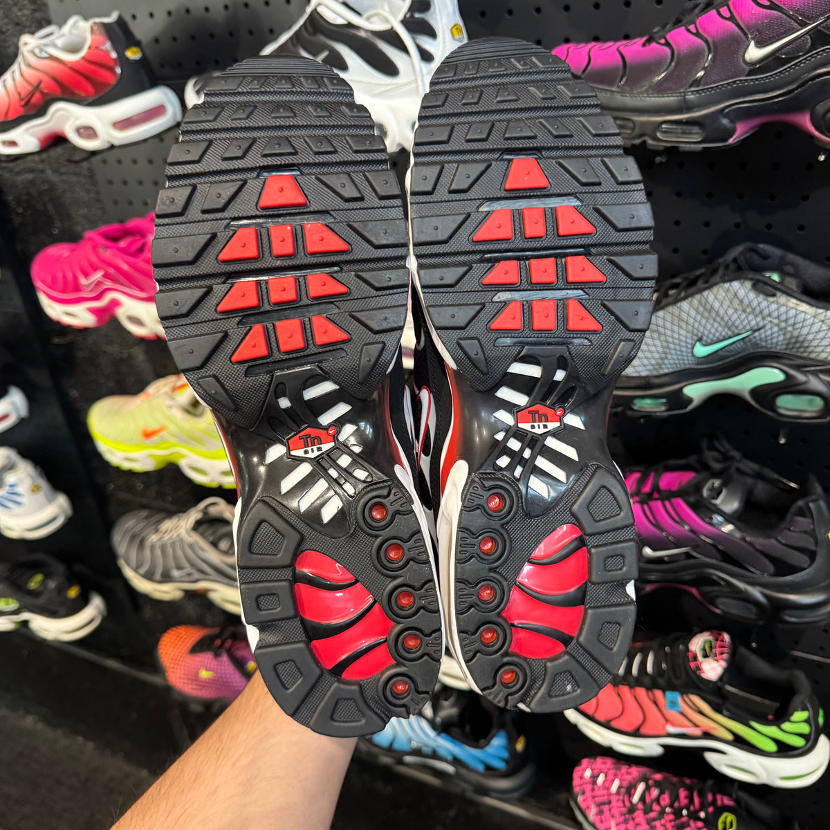 Nike Air Max Plus TN 'Black White University Red' (Brand New)
