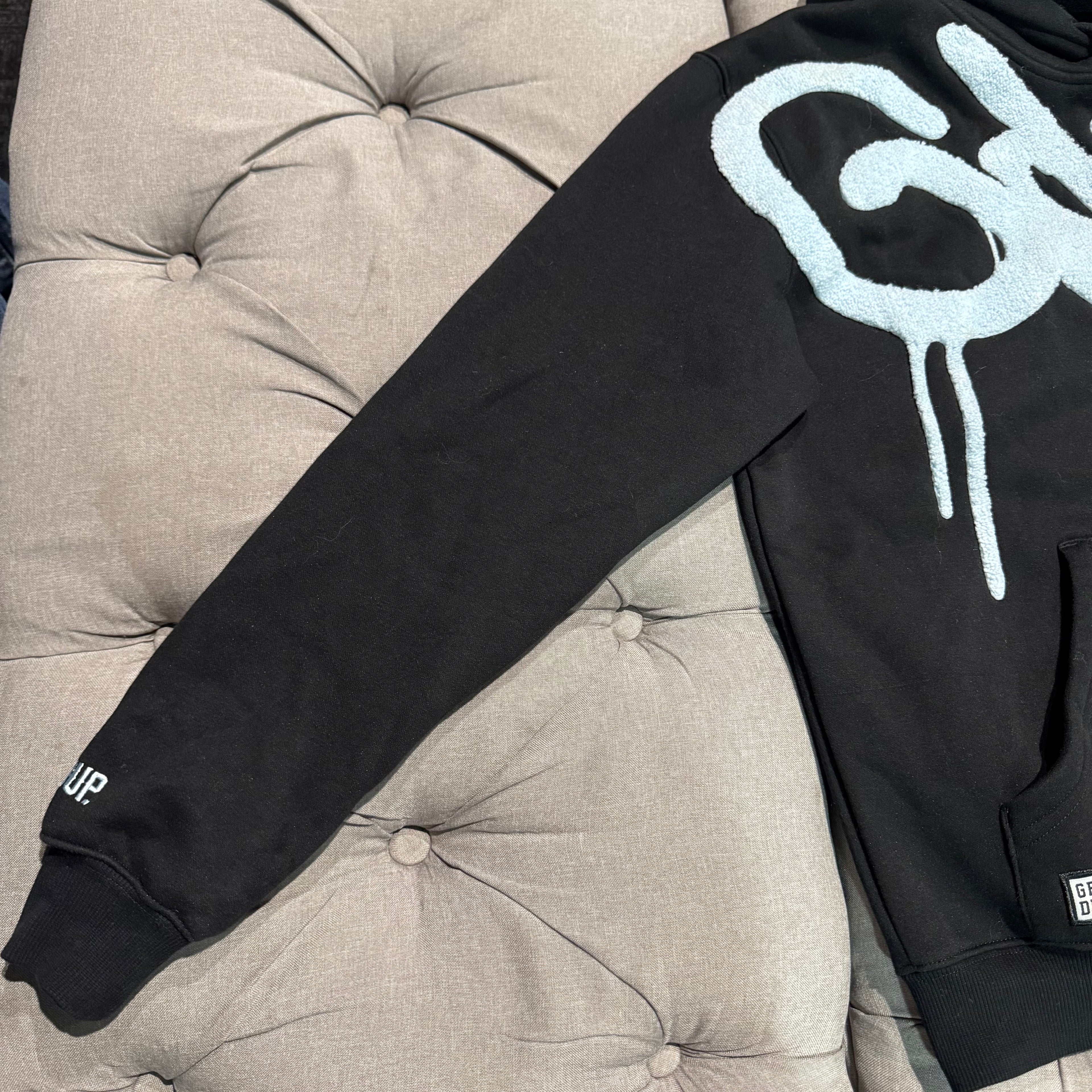 Geedup Handstyle Hoodie 'Black Baby Blue' (Second hand)