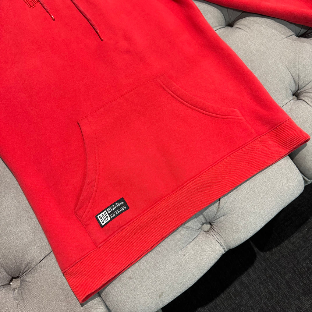 Geedup Core Logo PFK Hood Hoodie 'Red' (2017) (Second hand)