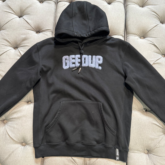 Geedup Play For Keeps Hoodie 'Black Purple' (Second hand)