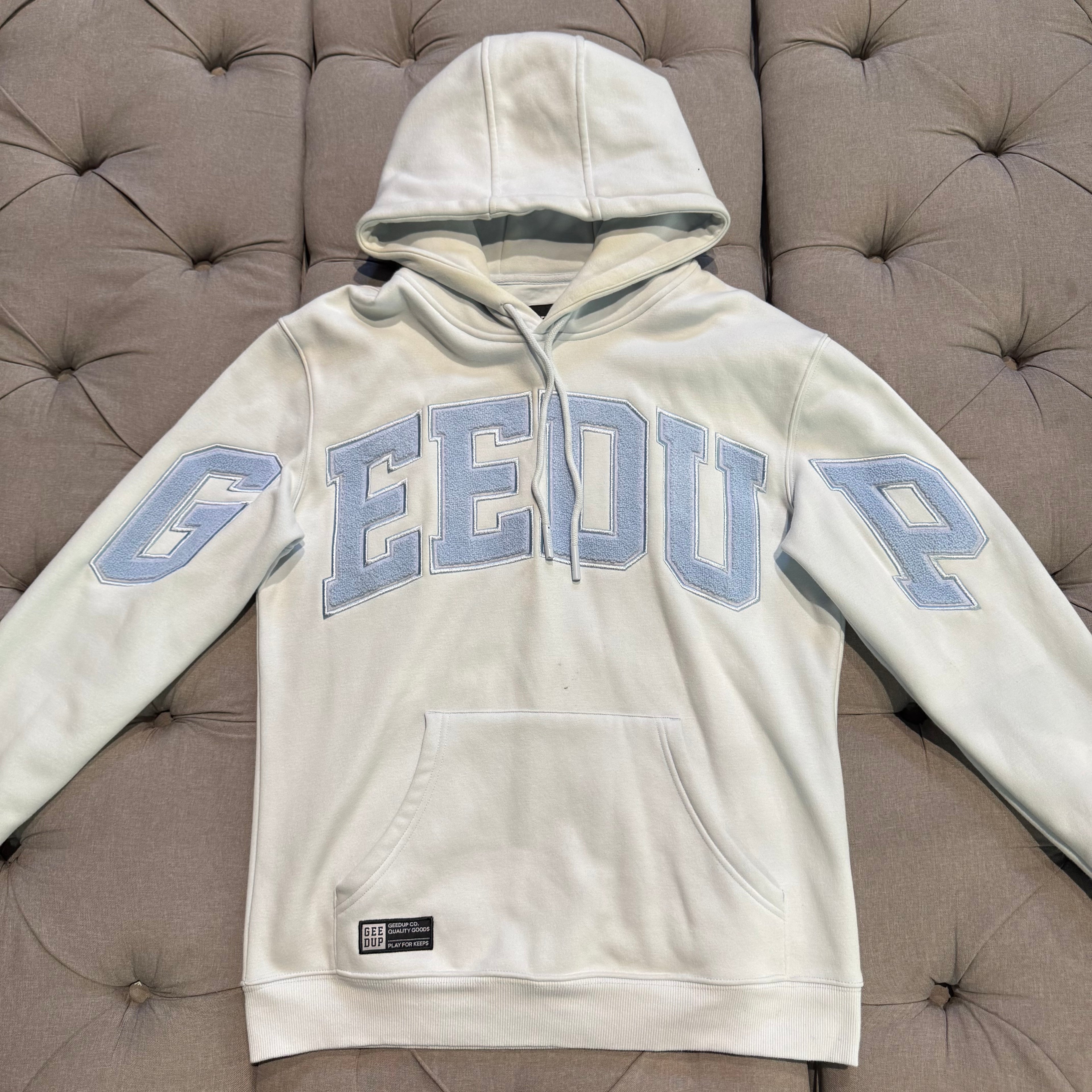 Geedup Team Logo Hoodie 'Pale Blue' (Second hand)