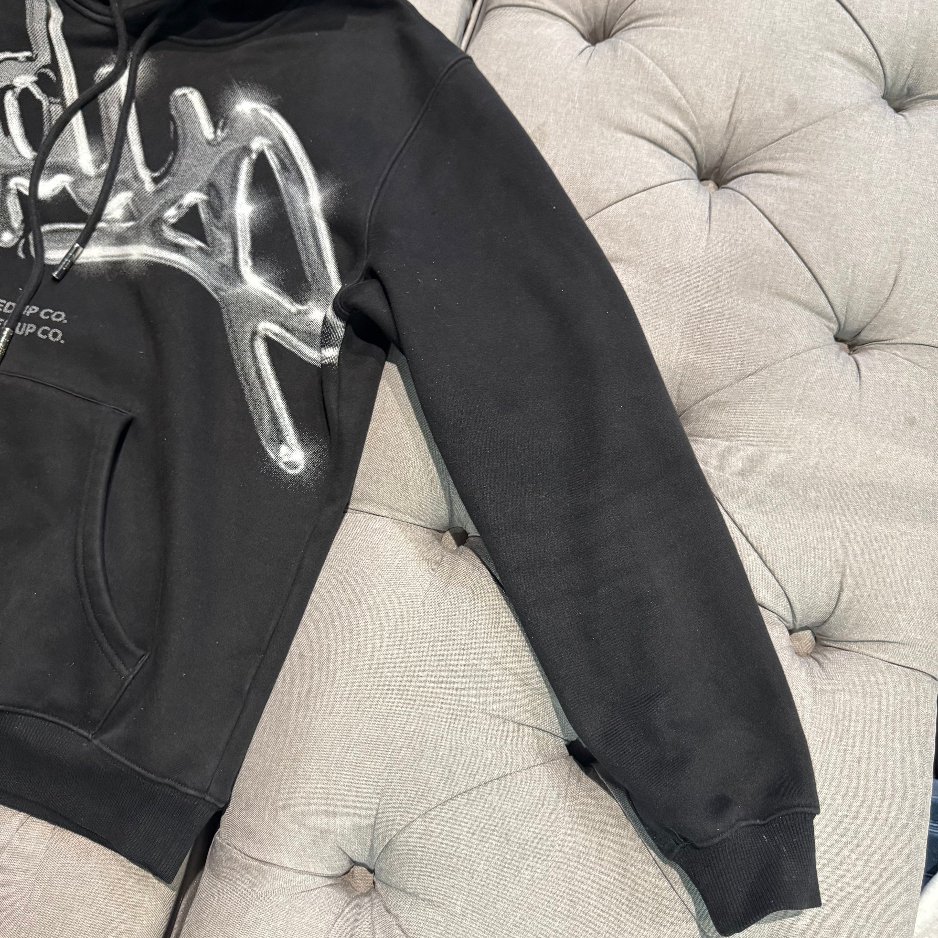 Geedup Handstyle Hoodie 'Black Chrome' (Second hand)