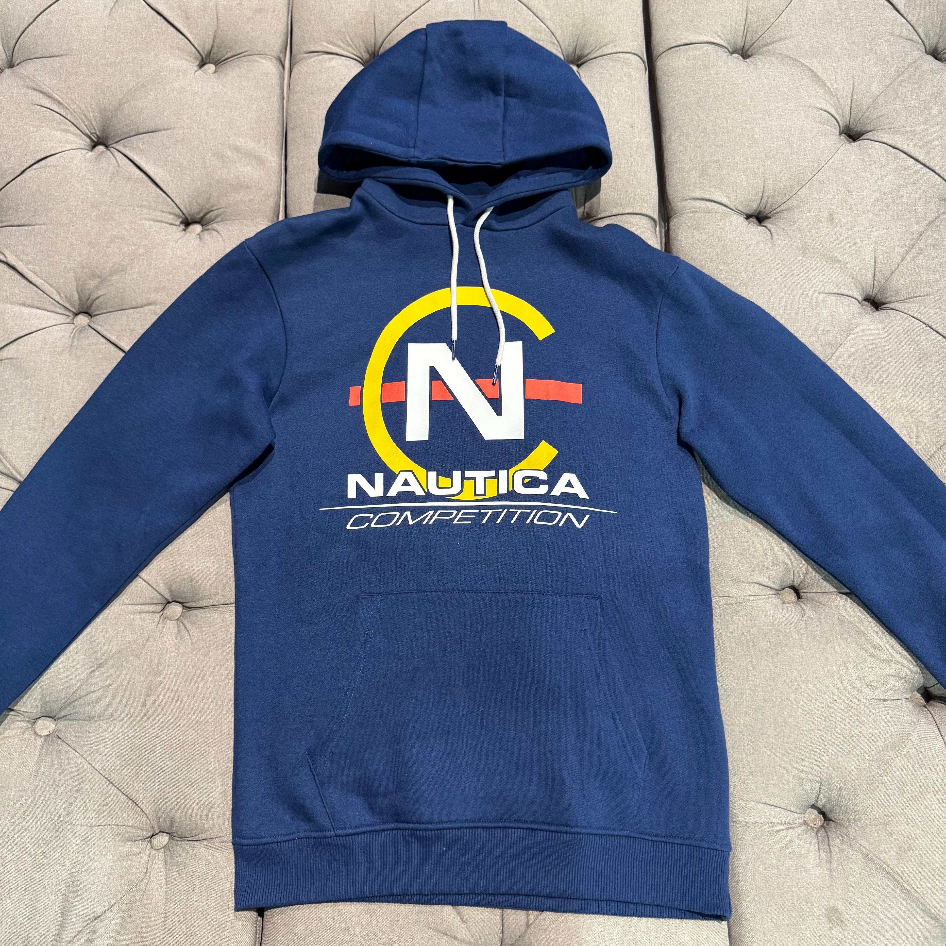 Nautica Competition Hoodie 'Navy Multi Colour Logo' (Second hand)