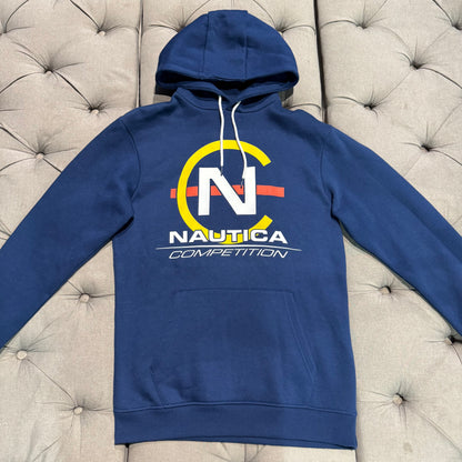 Nautica Competition Hoodie 'Navy Multi Colour Logo' (Second hand)