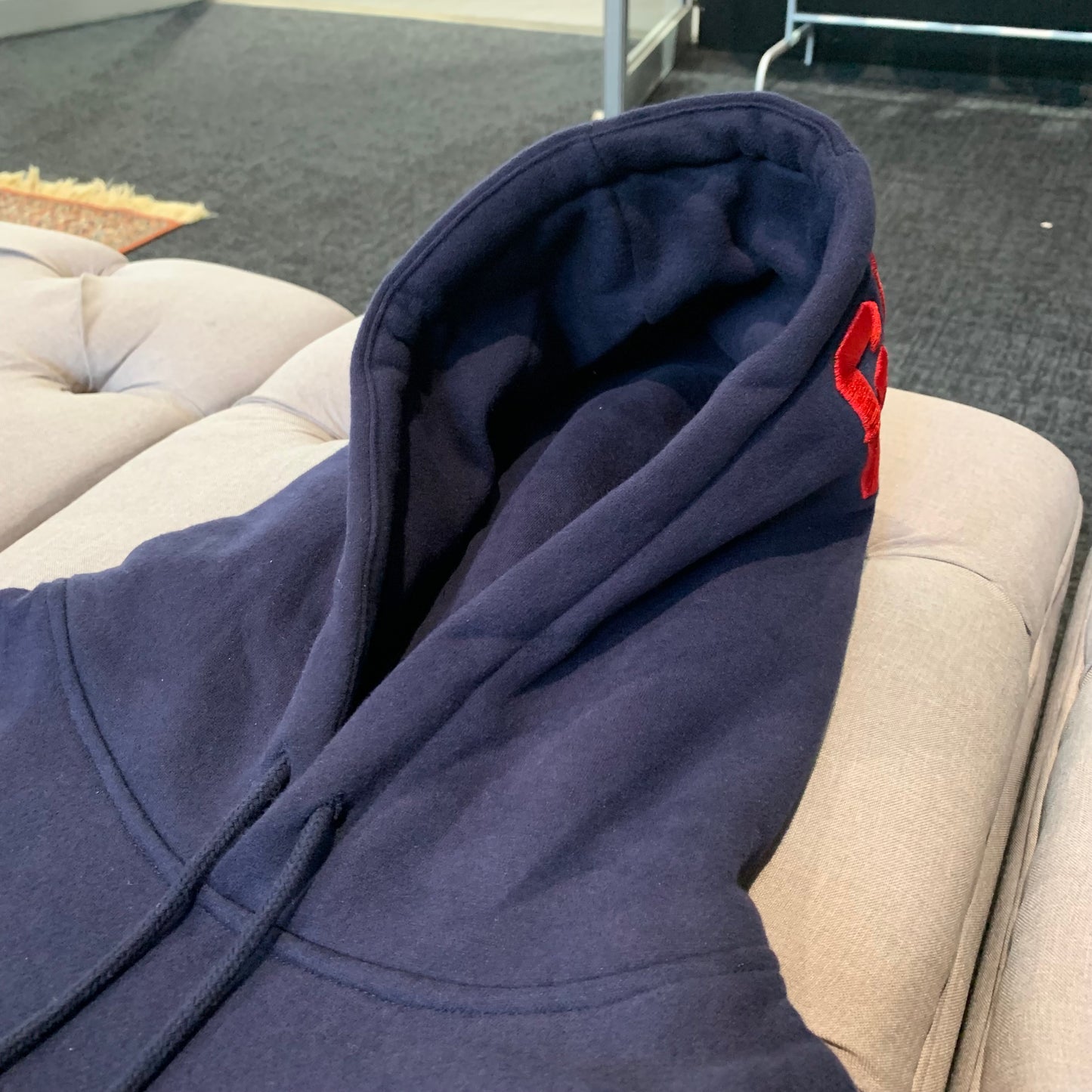 Geedup Hoodie Ten years In The Field 'Navy/Red' (Second hand)