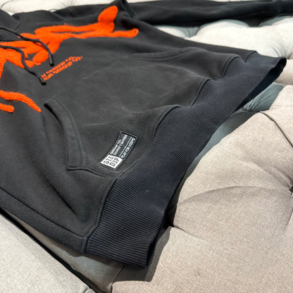 Geedup Handstyle Hoodie 'Black Burnt Orange' (Second hand)