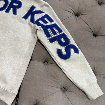Geedup Play For Keeps Hoodie 'White Marle Blue' (Second hand)