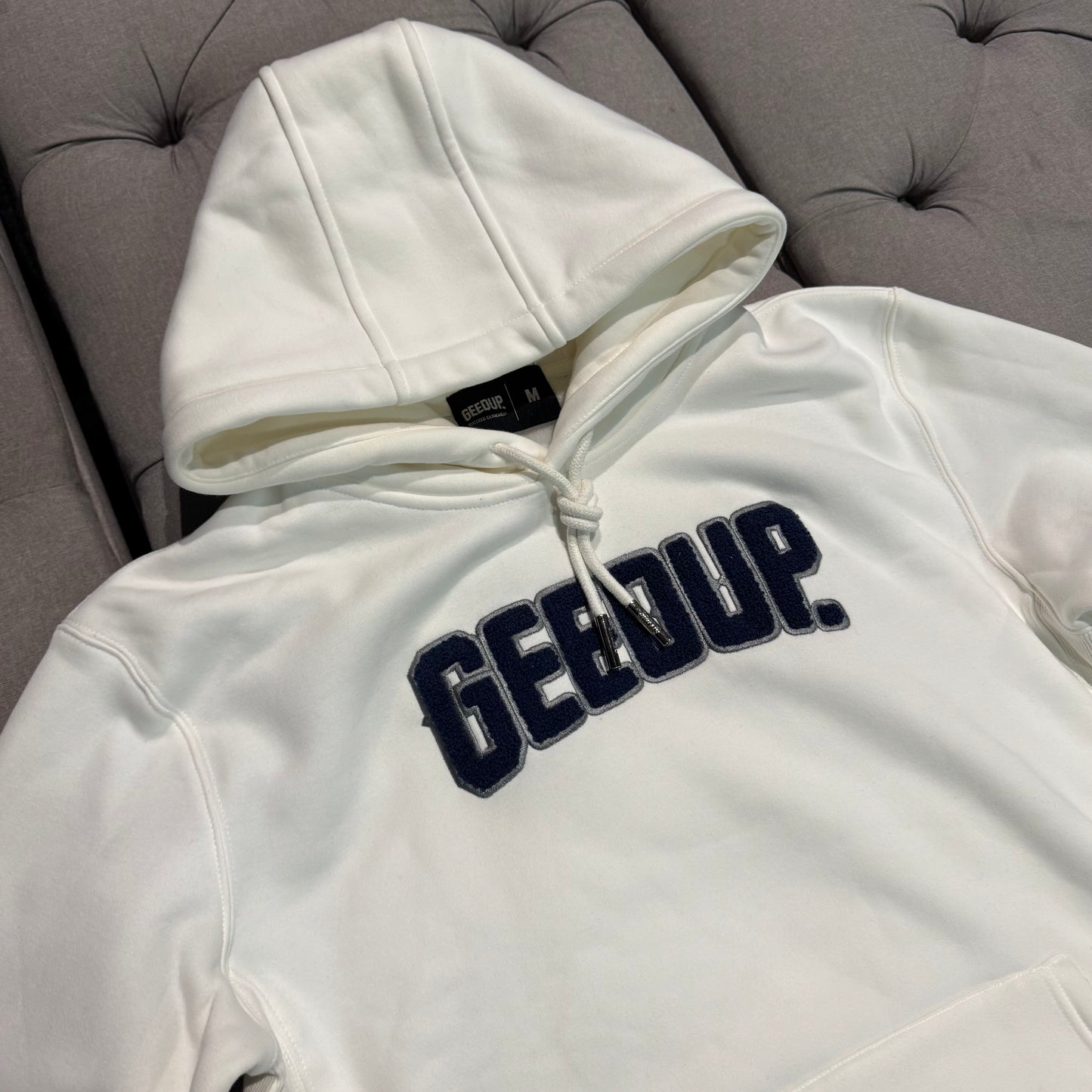 Geedup Play For Keeps Hoodie 'Cream Navy' (Second hand)