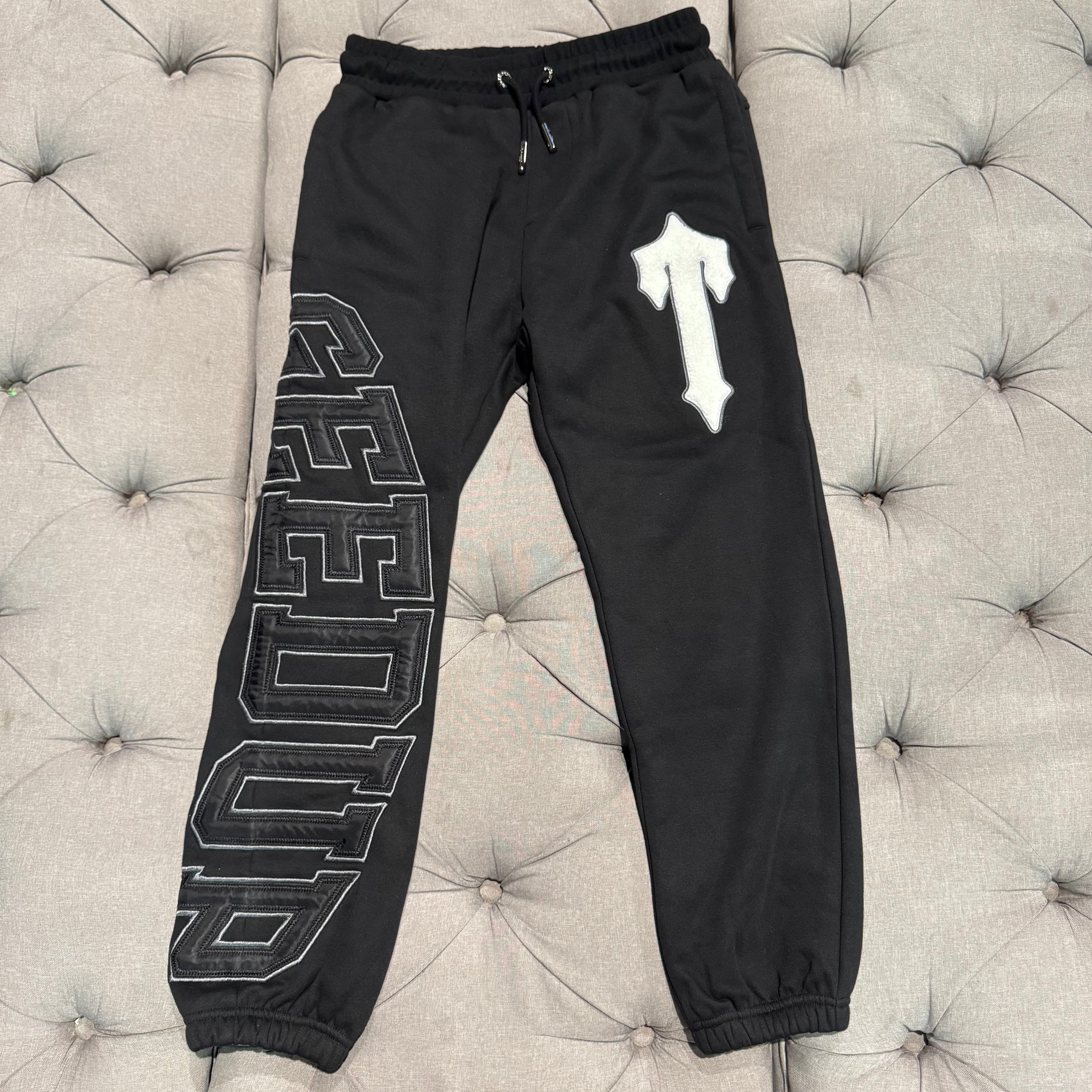 Geedup X Trapstar Team Logo Iron Gate Logo Track Pants 'Black' (Second hand)