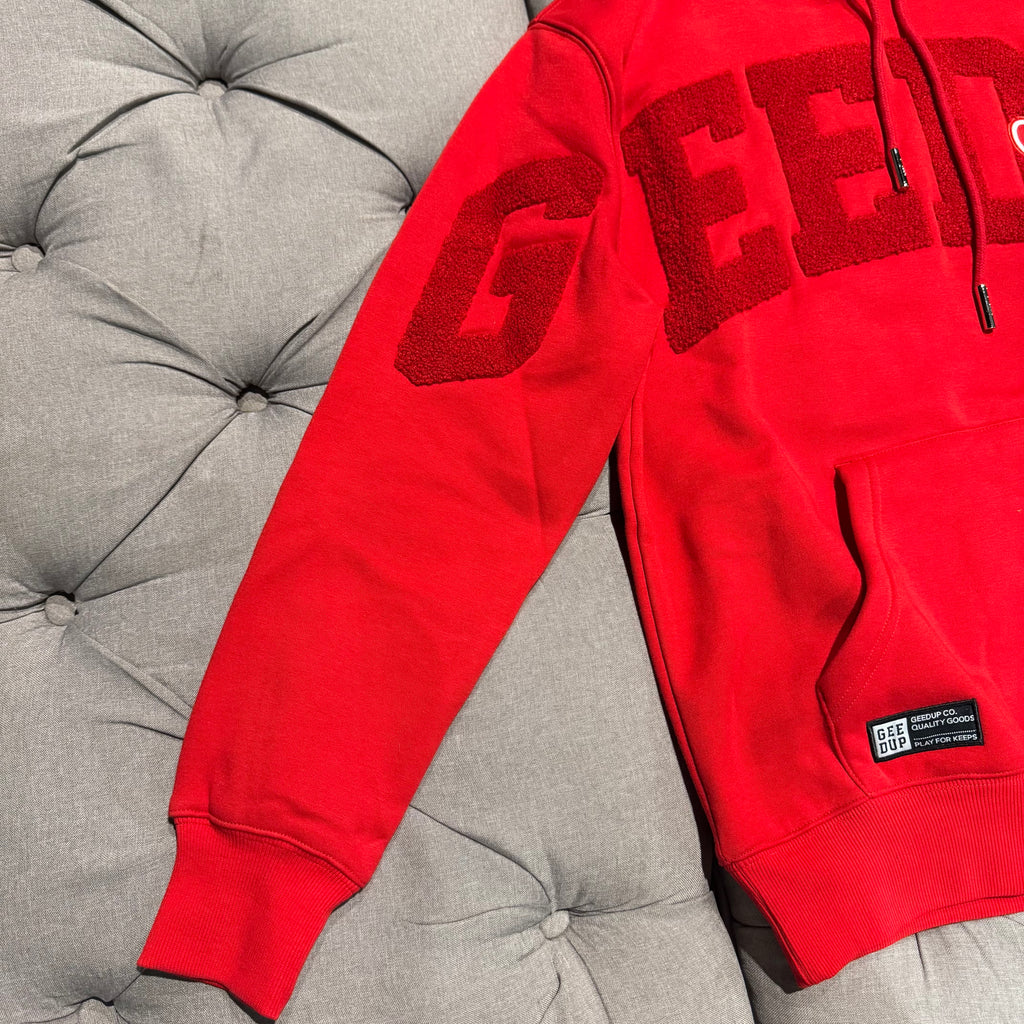 Geedup Team Logo Script Hoodie 'Triple Red' (Brand New)