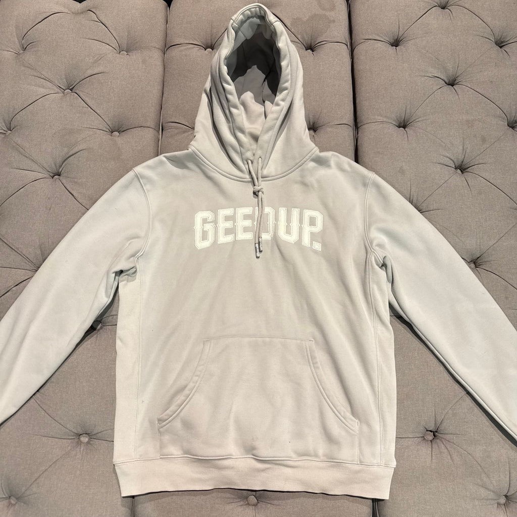 Geedup Cities Hoodie 'Grey White' (Second hand)