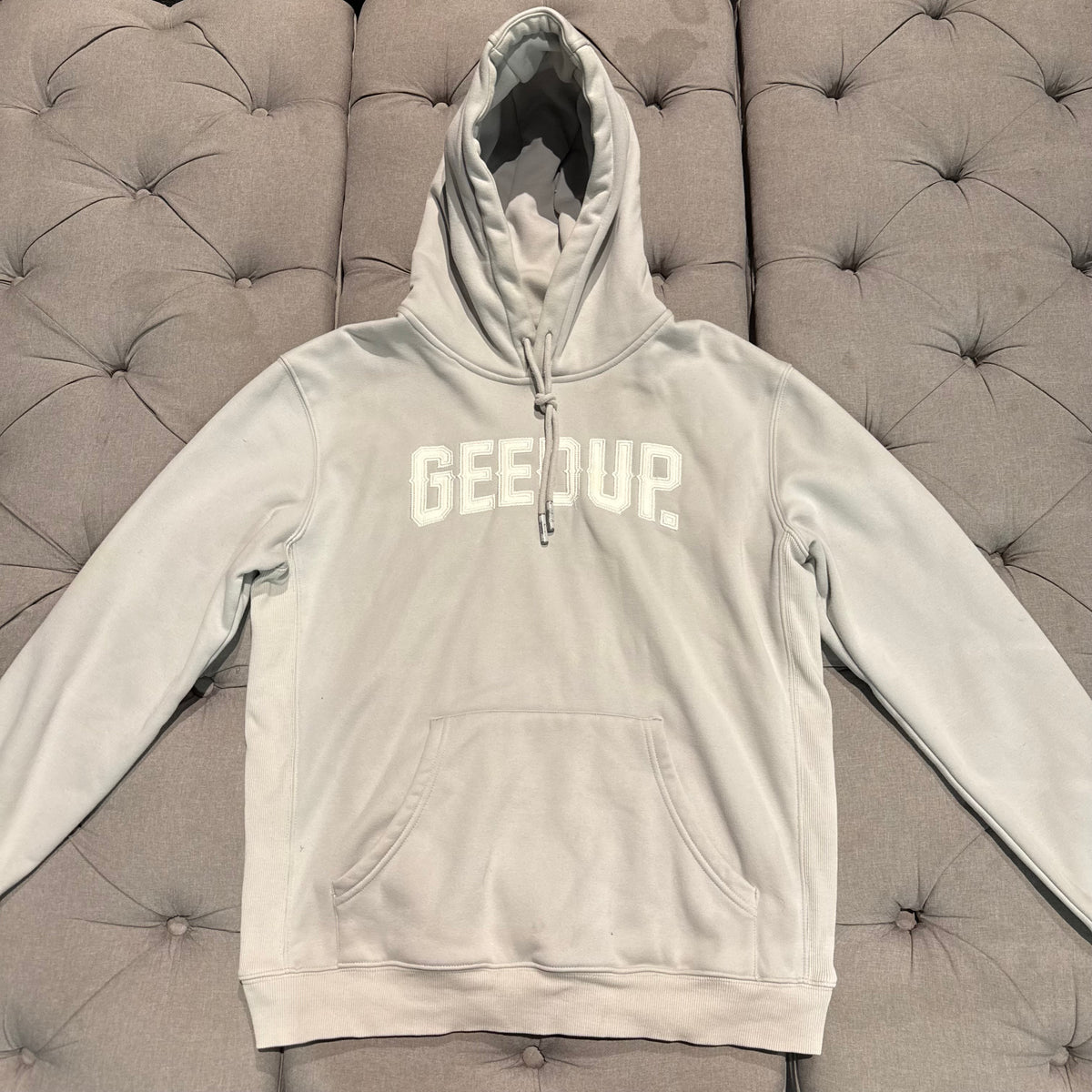 Geedup Cities Hoodie 'Grey White' (Second hand)