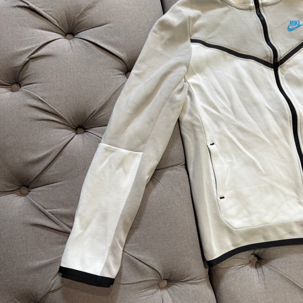 Nike Tech Fleece Jacket 'White Grey Blue' (Second hand)