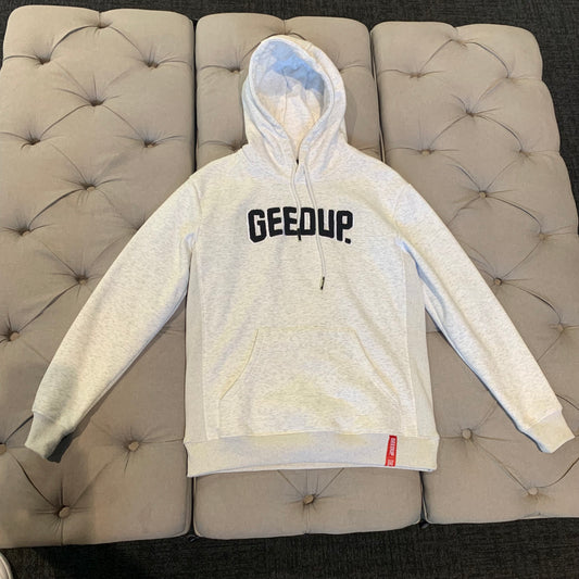 Geedup Play For Keeps Hoodie 'White Black' (Second hand)