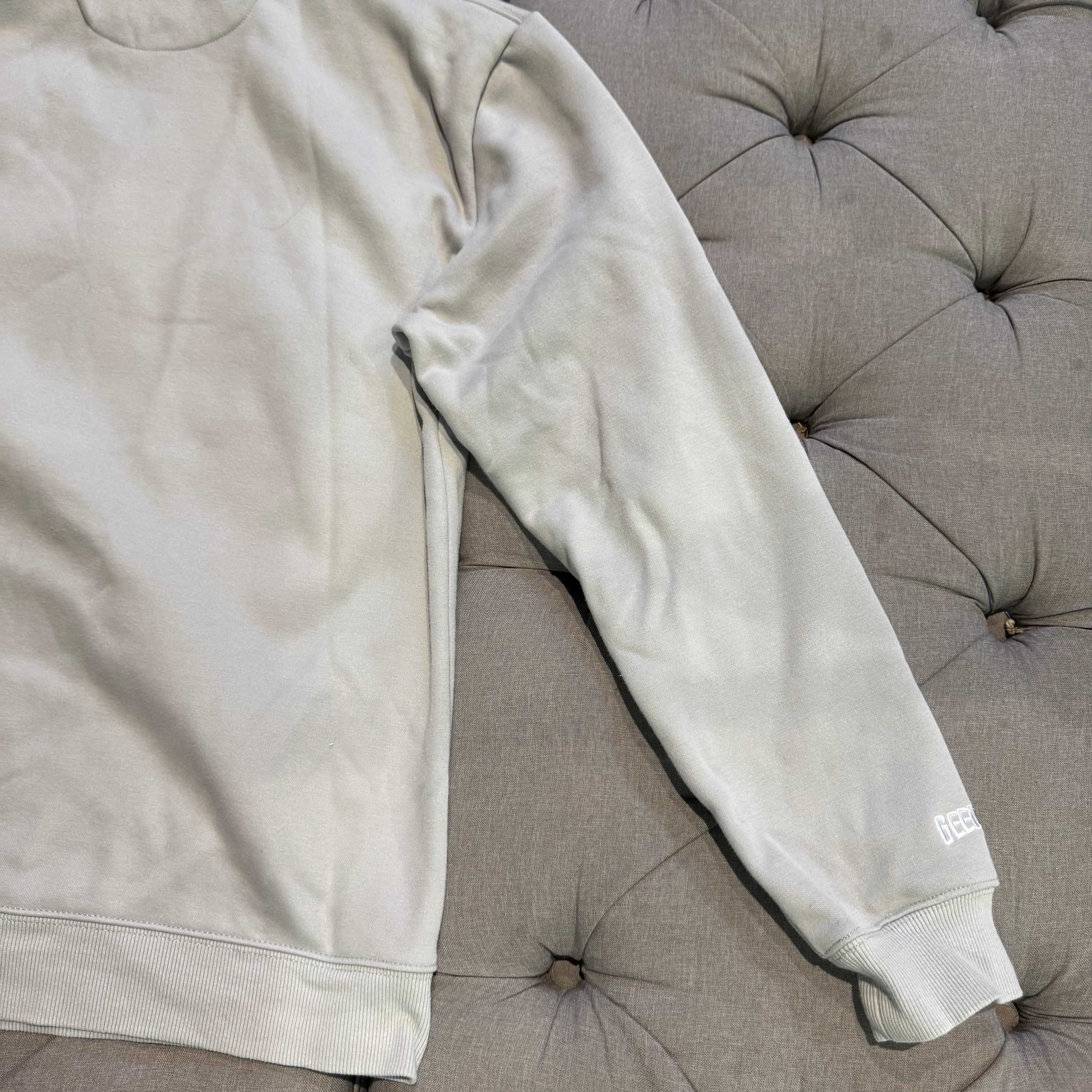 Geedup Handstyle Hoodie 'Grey White' (Second hand)