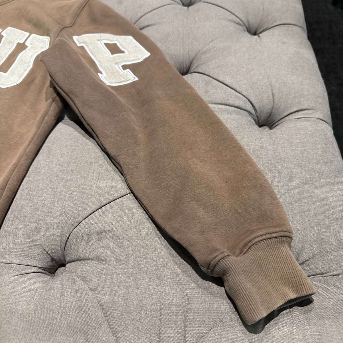 Geedup Team Logo Hoodie 'Brown Cream' (Second hand)