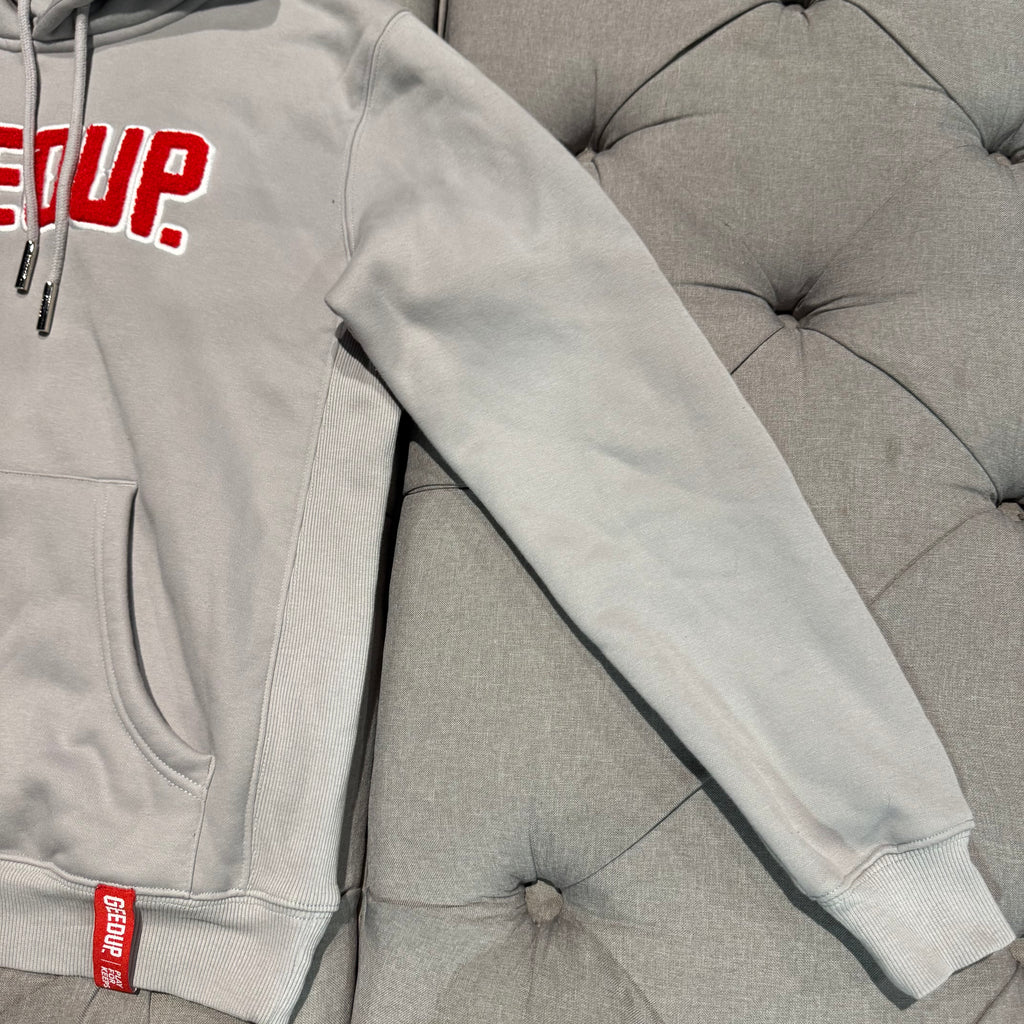 Geedup Play For Keeps Hoodie 'Grey Red' (Second hand)