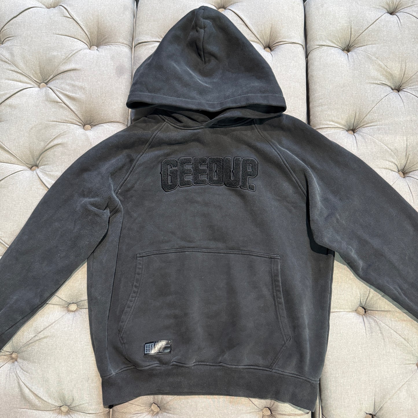 Geedup Play For Keeps Hoodie 'Washed Black' (Second hand)