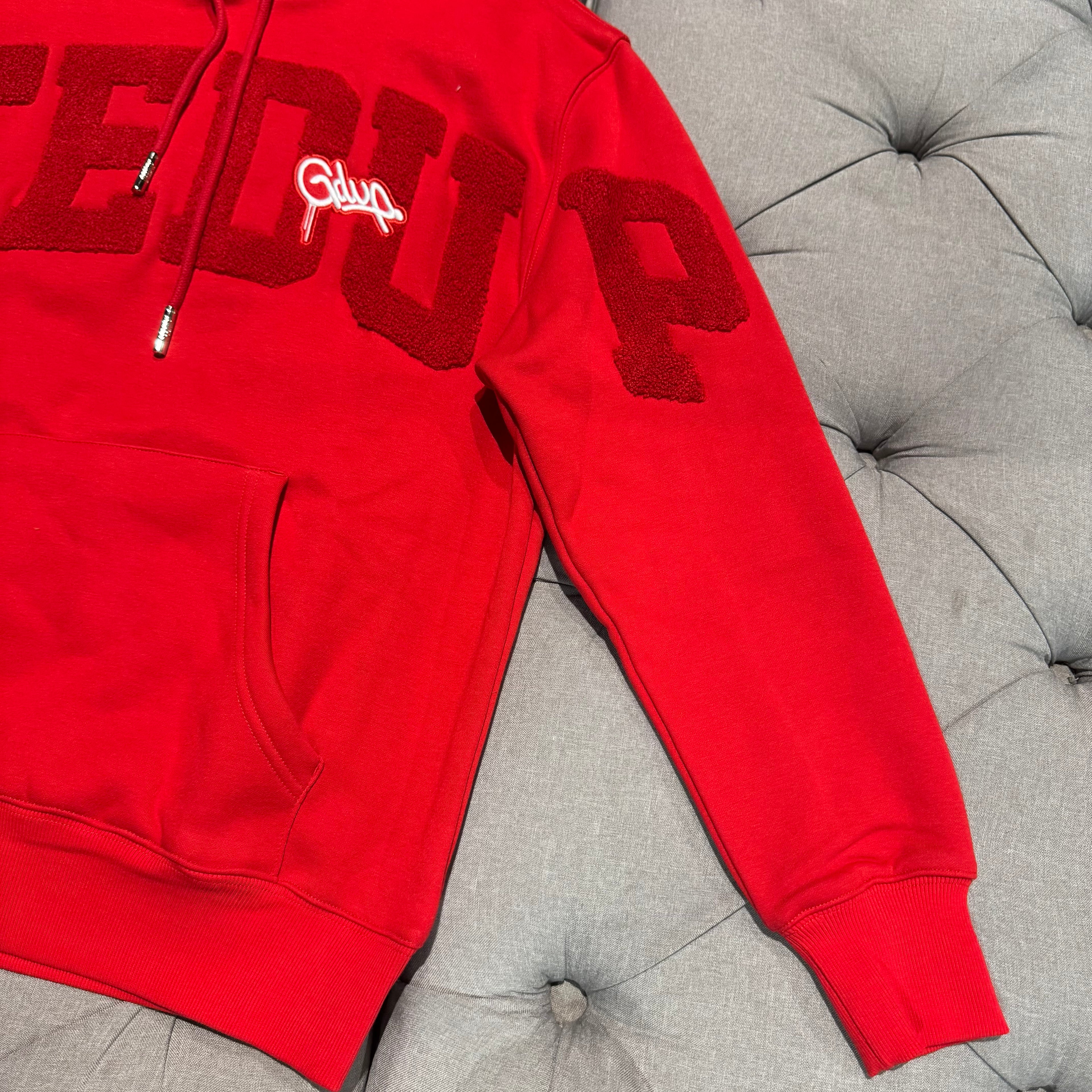 Geedup Team Logo Script Hoodie 'Triple Red' (Brand New)