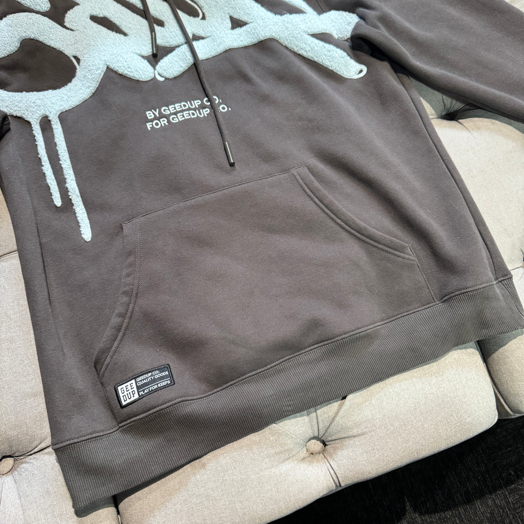 Geedup Handstyle Hoodie 'Graphite Pale Blue' (Second hand)